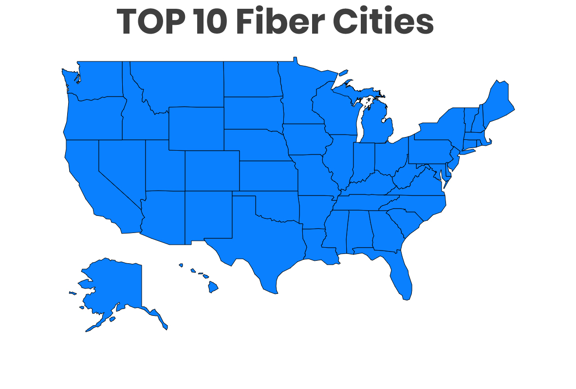 Need for speed for your business internet? Here are top 10 fiber cities in the United States.